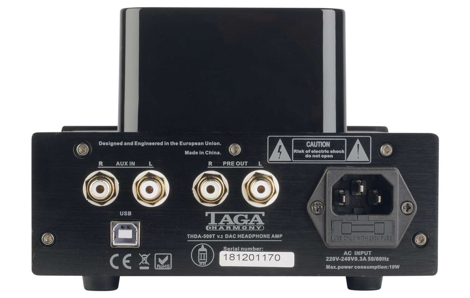 DAC/Kopfhörerverstärker Taga Harmony THDA-500T v.2: Taga Harmony THDA-500T v.2, Bild 2 Kopfhörerverstärker Taga Harmony THDA-500T v.2 im Test, Bild 2